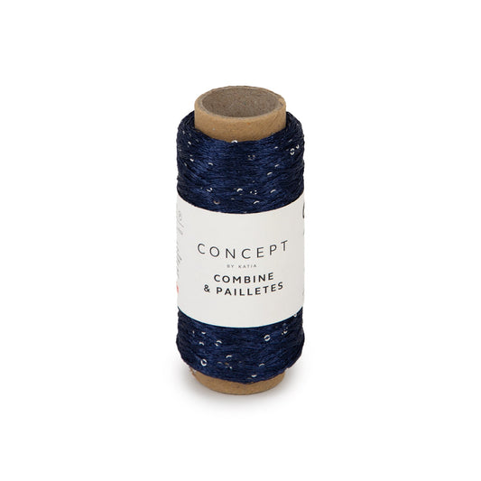 Katia Concept Combine & Pailletes Navy (62)
