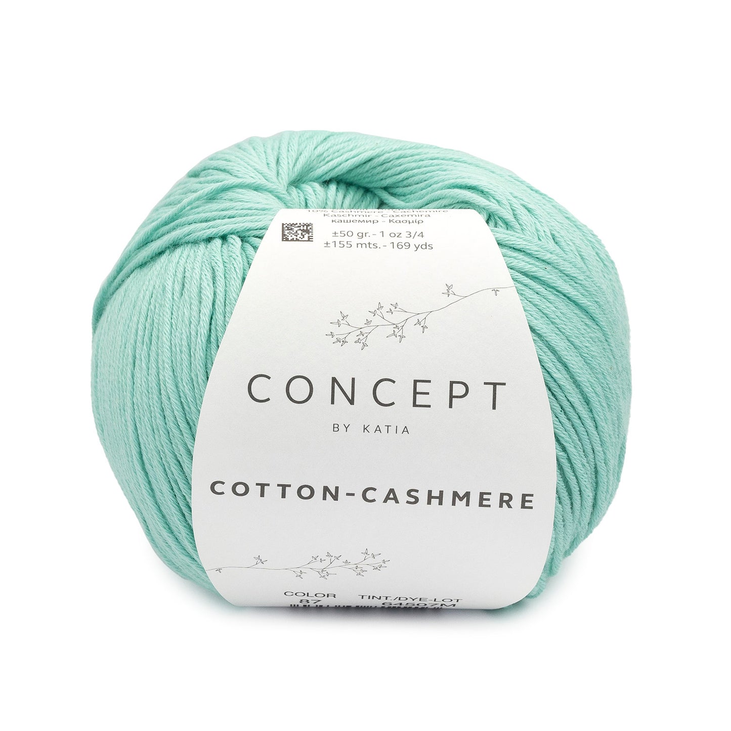 COTTON CASHMERE Licht groen 87