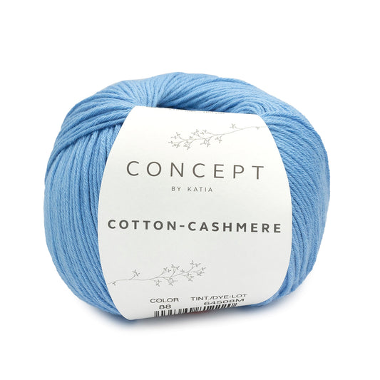 COTTON CASHMERE Licht blauw 88