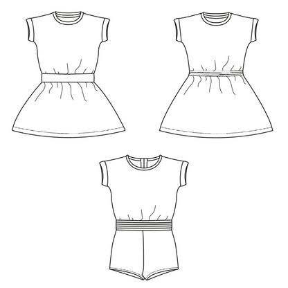 Bel'Etoile - Lux jurk en jumpsuit kids (papieren naaipatroon)
