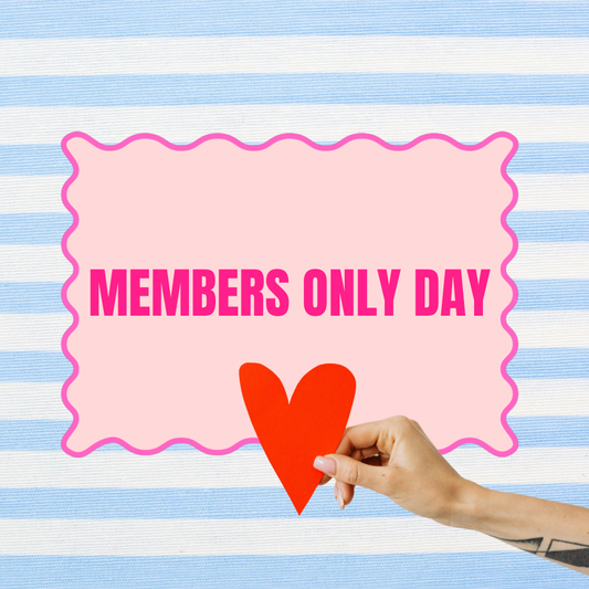 MEMBERS ONLY DAY 16 mei