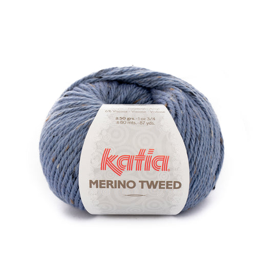 Katia Merino Tweed  Licht blauw kleur - 306
