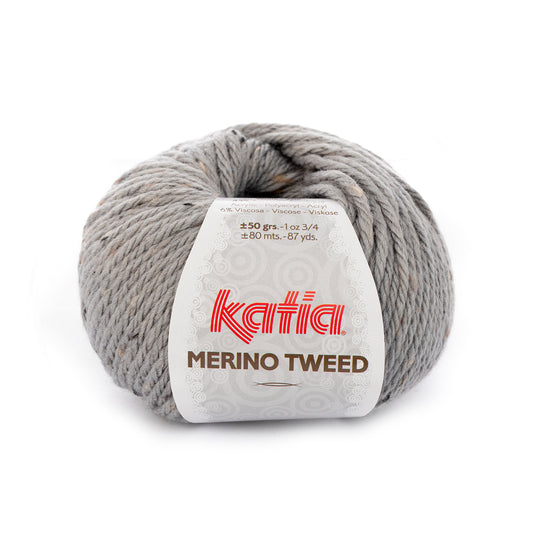 Katia Merino Tweed  Licht grijs kleur - 307