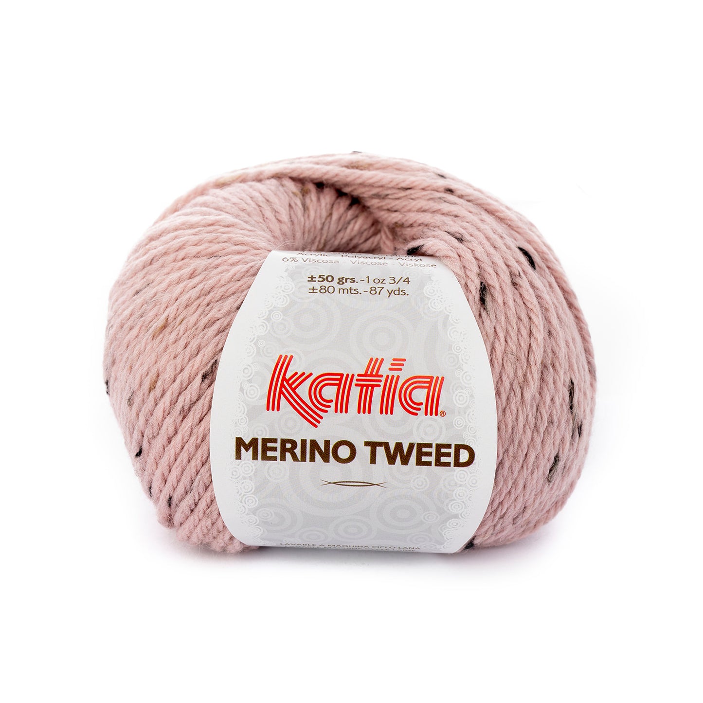 Katia Merino Tweed  Lichtroze kleur - 312