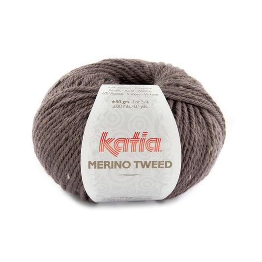 Katia Merino Tweed  Aubergine kleur - 316