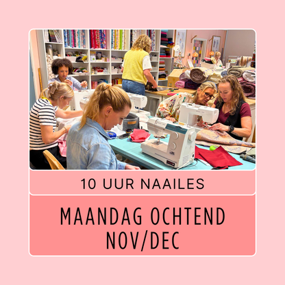 Naailes alle niveaus maandag ochtend NOV/DEC