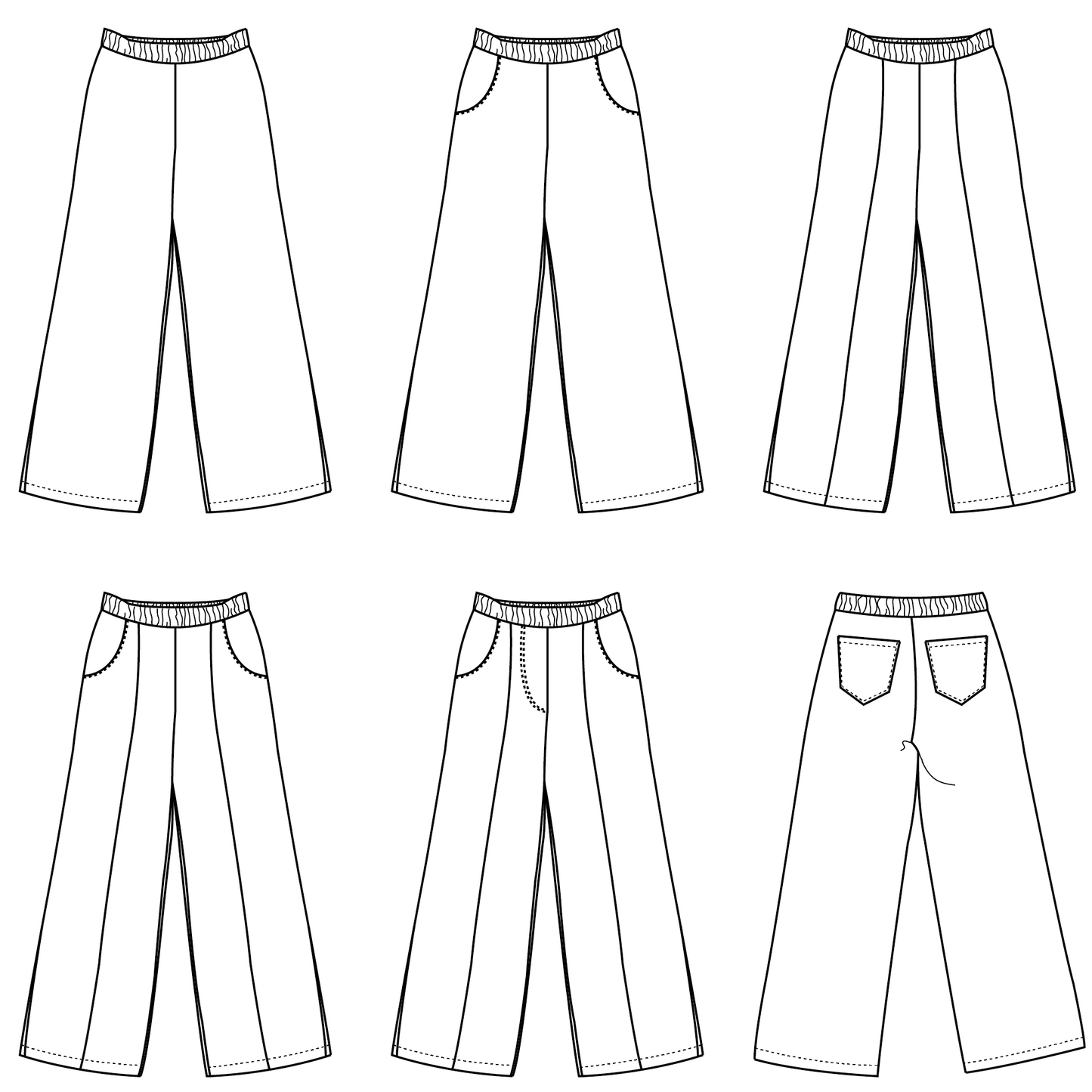 Bel'Etoile  - Bay broek voor kids (papieren naaipatroon)