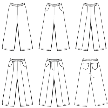Bel'Etoile  - Bay broek voor kids (papieren naaipatroon)