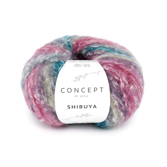 Katia Shibuya Kauwgom roze-Grijs-Olieverf kleur - 103