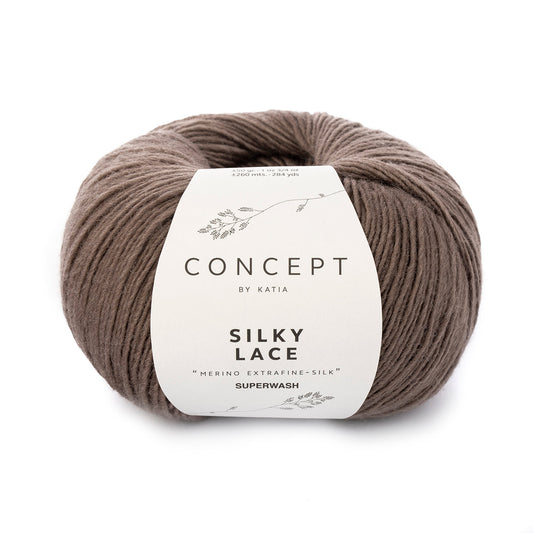 Katia Silky Lace Ree bruin kleur - 150