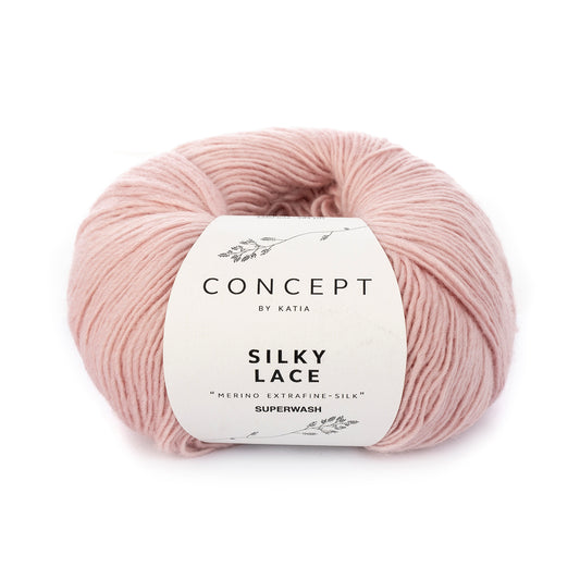 Katia Silky Lace Kauwgom roze kleur - 164
