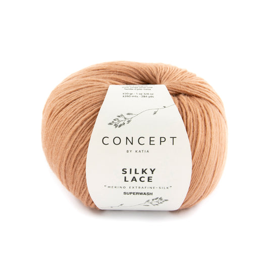 Katia Silky Lace Beige rood kleur - 180