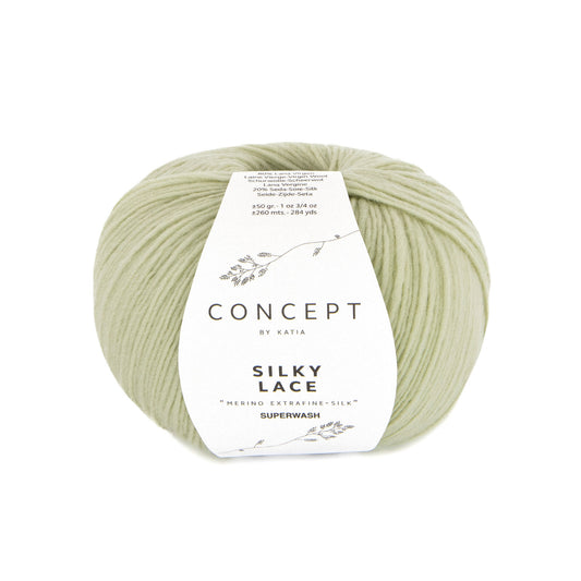 Katia Silky Lace Witachtig groen kleur - 188