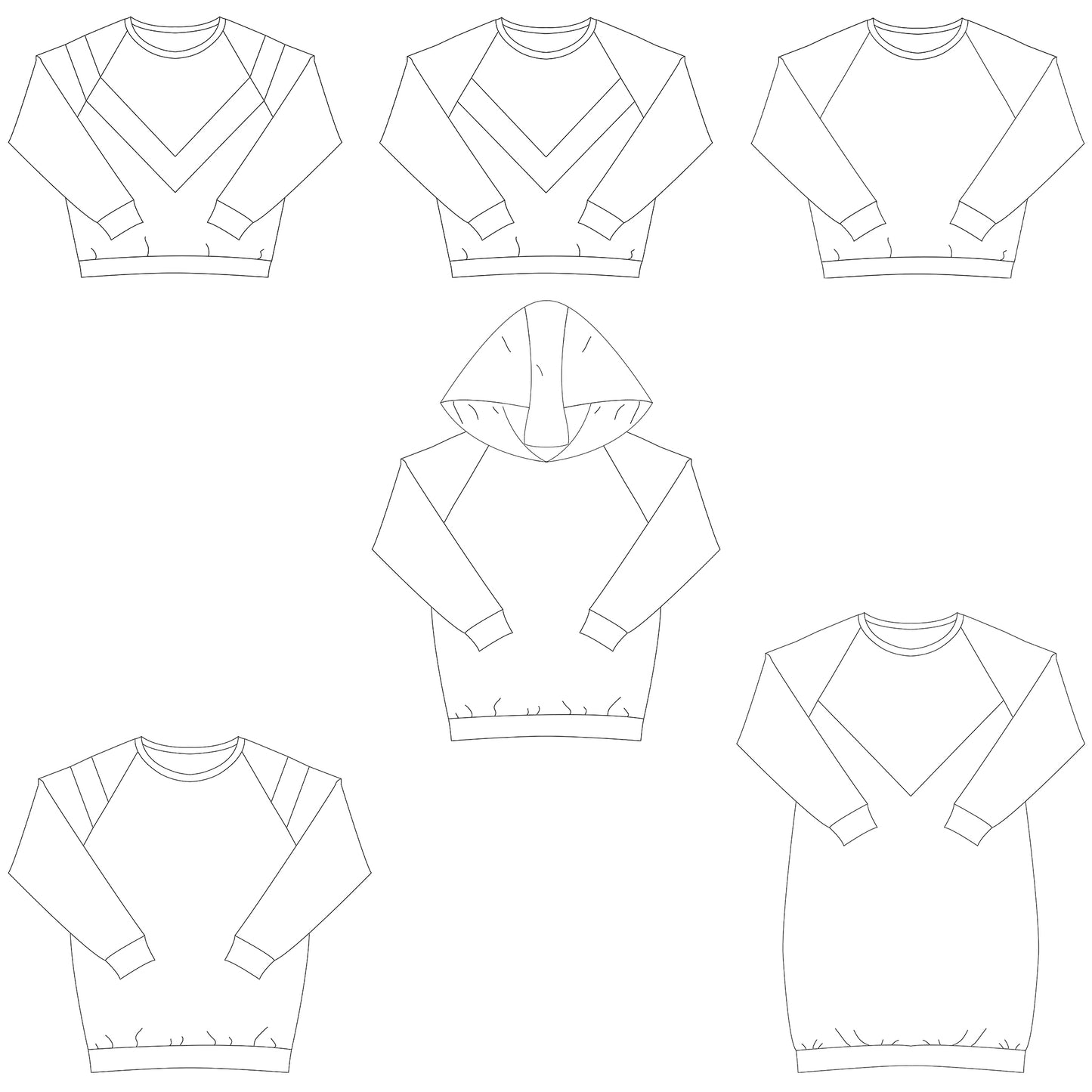 Bel’Etoile - Isa sweater, jurk en top voor dames en tieners (papieren naaipatroon)