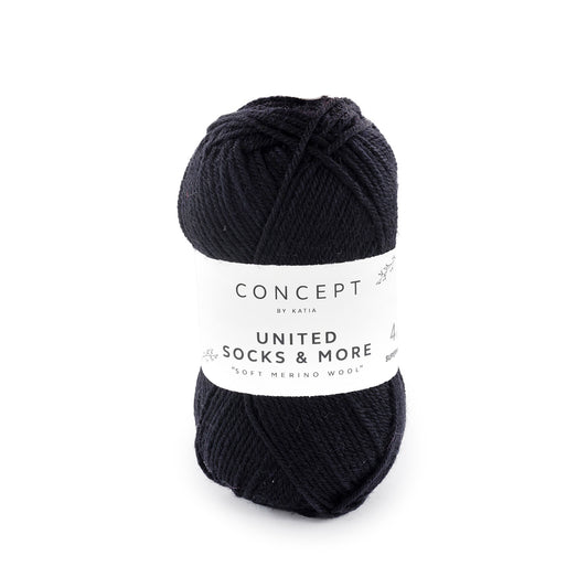 Katia United Socks & More Zwart kleur - 2
