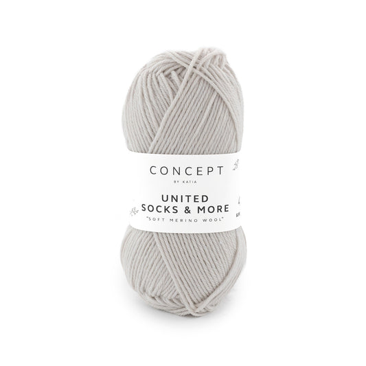 Katia United Socks & More Licht grijs kleur - 200