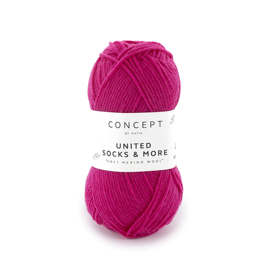 Katia United Socks & More Fuchsia kleur - 90