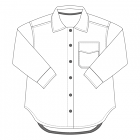 Bel’Etoile – Indy shacket dames en tieners (papieren patroon)