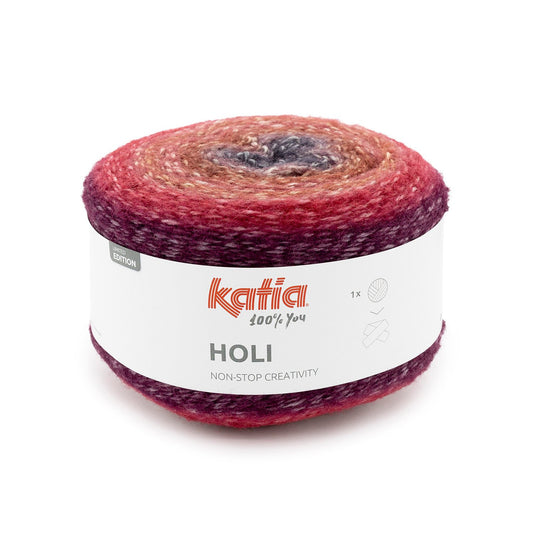 Katia Holi   Rood-Roest bruin-Zwart kleur - 502