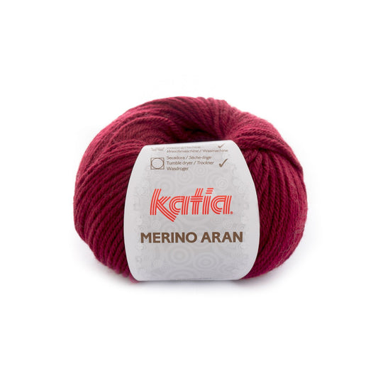 Katia Merino Aran Donker bordeaux rood kleur - 23