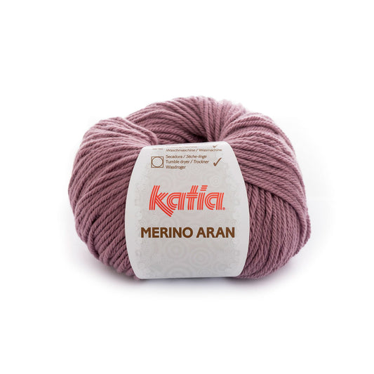 Katia Merino Aran Donker mauvé kleur - 85