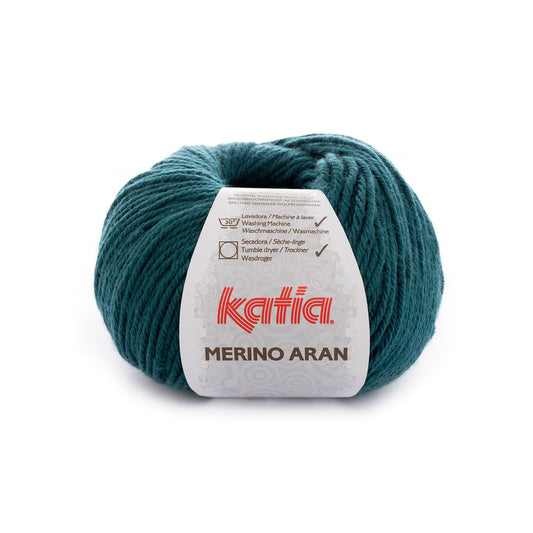 Katia Merino Aran Donker turquoise kleur - 44