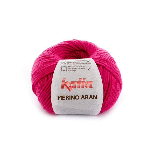 Katia Merino Aran Fuchsia kleur - 52