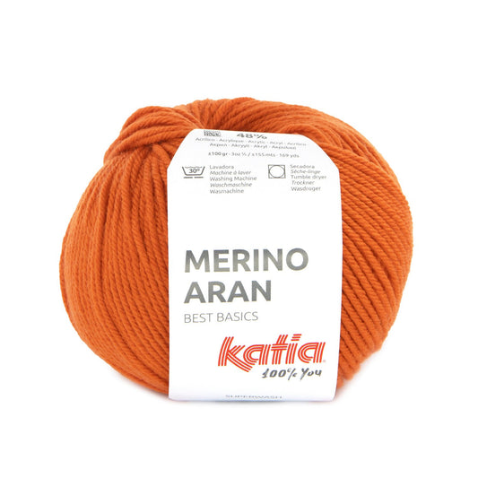 Katia Merino Aran Intens oranje kleur - 101