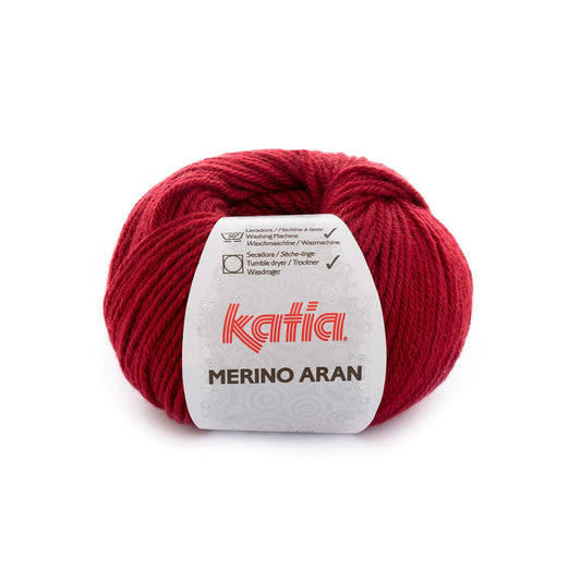 Katia Merino Aran Licht bordeaux rood kleur - 51