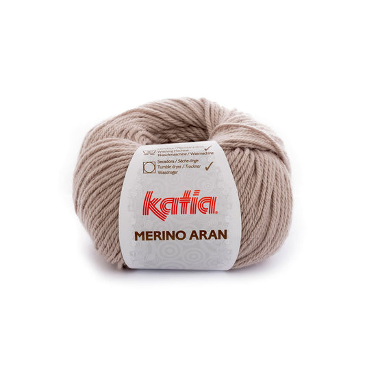 Katia Merino Aran Medium beige kleur - 9