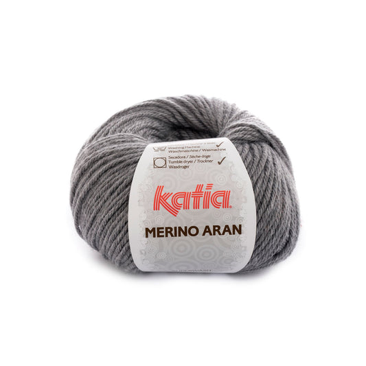 Katia Merino Aran Medium grijs kleur - 69