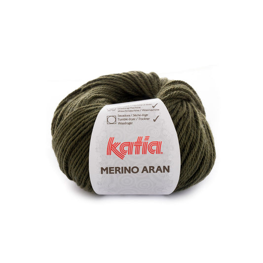 Katia Merino Aran Medium groen kleur - 48