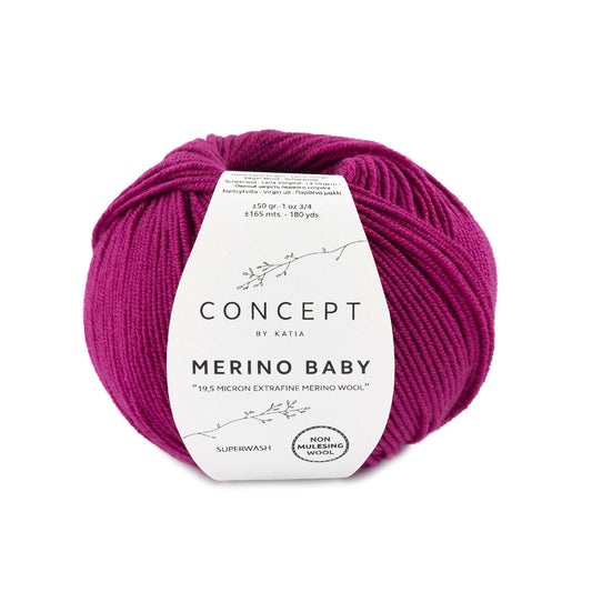Katia Merino Baby Donker fuchsia kleur - 61