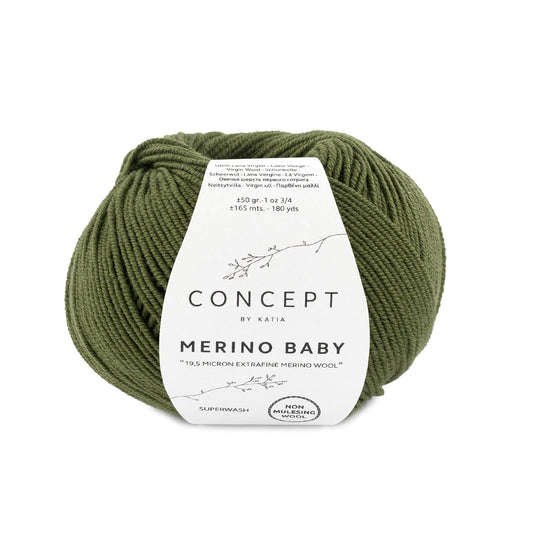 Katia Merino Baby Donker groen kleur - 26