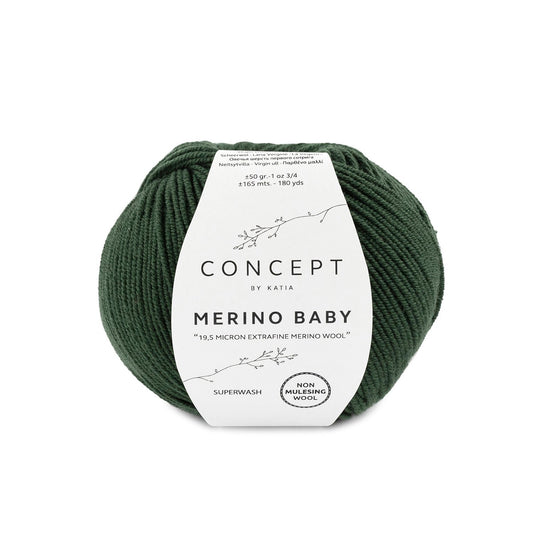 Katia Merino Baby Donker groen kleur - 85