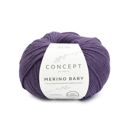 Katia Merino Baby Donker violet kleur - 159