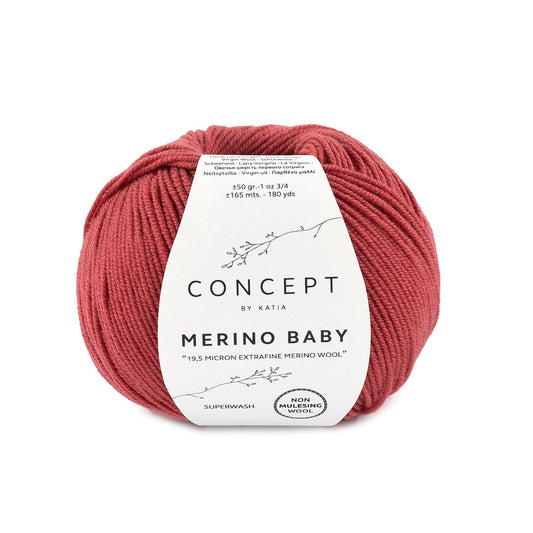 Katia Merino Baby Framboos rood kleur - 94