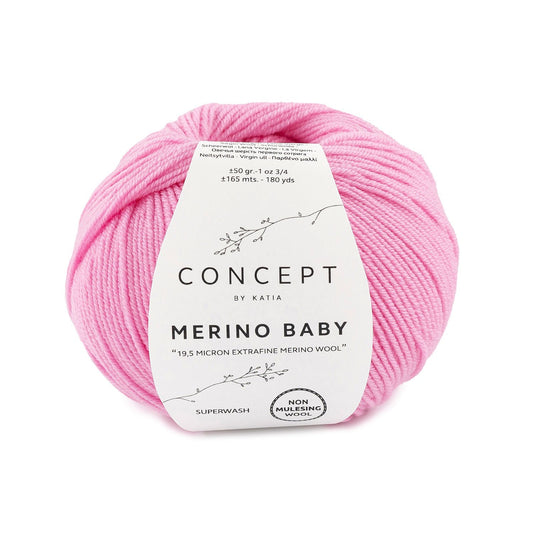 Katia Merino Baby Kauwgom roze kleur - 58