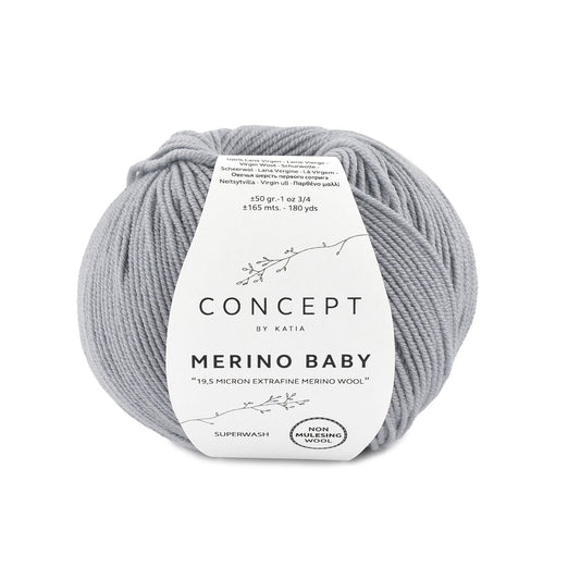 Katia Merino Baby Licht grijs kleur - 70