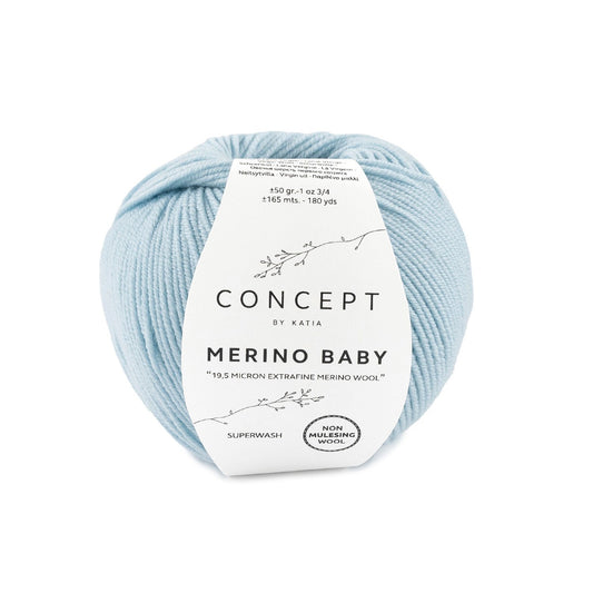 Katia Merino Baby Licht jeans kleur - 80