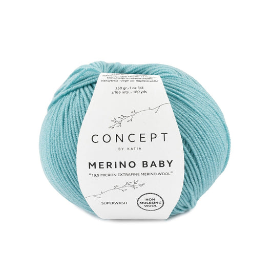 Katia Merino Baby Licht turquoise kleur - 74
