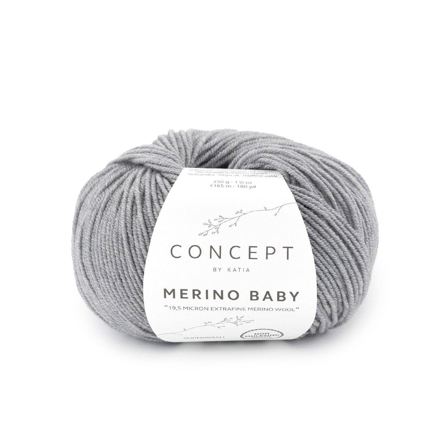 Katia Merino Baby Medium grijs kleur - 161