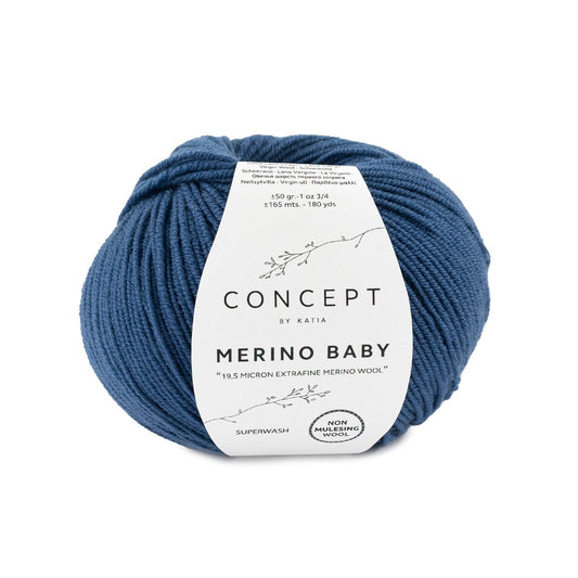 Katia Merino Baby Nacht blauw kleur - 84