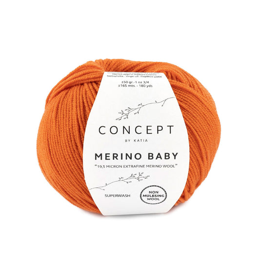 Katia Merino Baby Oranje kleur - 49