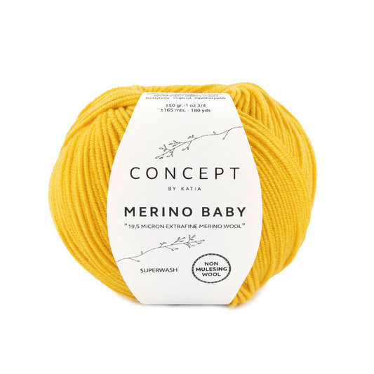 Katia Merino Baby Signaalgeel kleur - 153