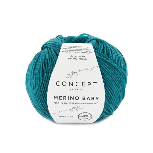 Katia Merino Baby Smaragd groen kleur - 75