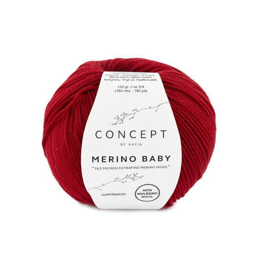Katia Merino Baby Wijn rood kleur - 50