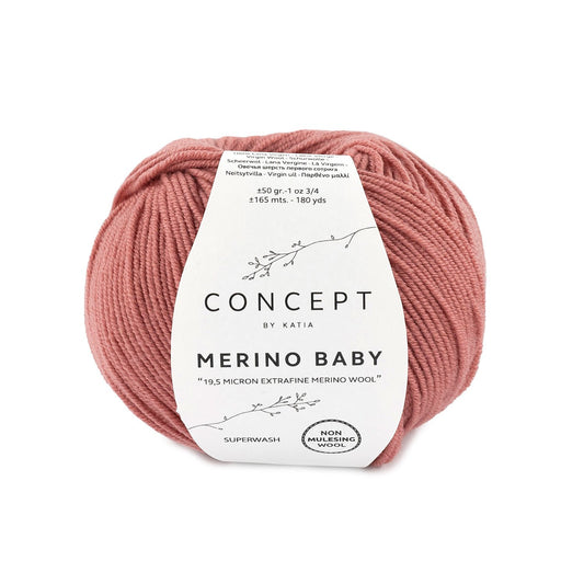Katia Merino Baby Zalm rood kleur - 87