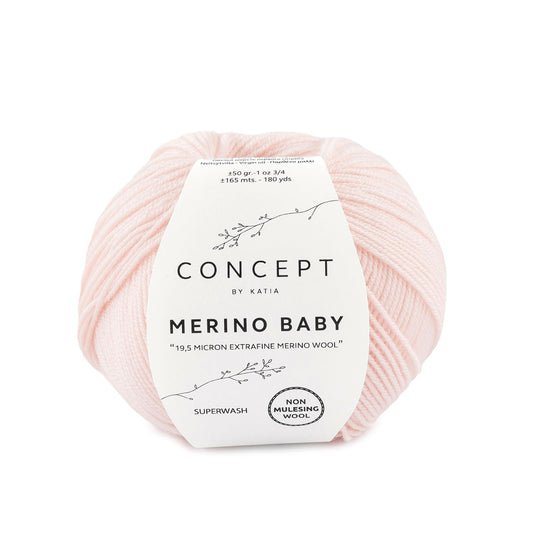 Katia Merino Baby Zeer licht roze kleur - 7